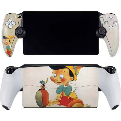 Disney Pinocchio Vintage Portrait PlayStation Portal Remote Player Skin