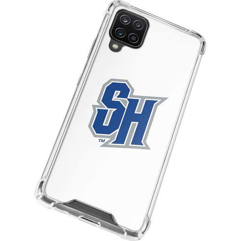 Seton Hall University Pirate Blue Galaxy A12 Clear Case