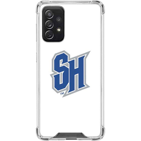 Seton Hall University Pirate Blue Galaxy A72 5G Clear Case