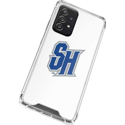 Seton Hall University Pirate Blue Galaxy A72 5G Clear Case