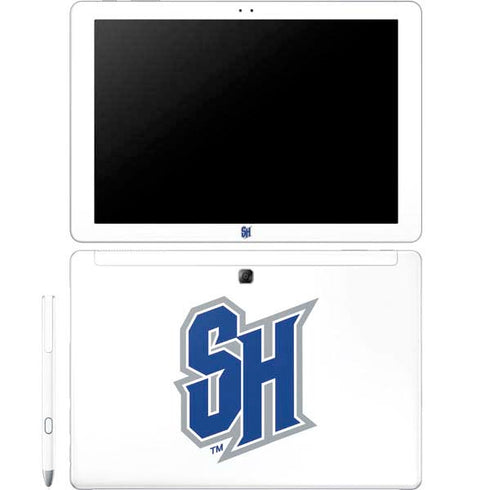 Seton Hall University Pirate Blue Galaxy Book 12in Skin