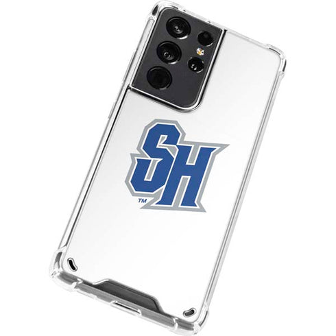 Seton Hall University Pirate Blue Galaxy S21 Ultra 5G Clear Case