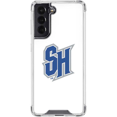 Seton Hall University Pirate Blue Galaxy S22 Clear Case