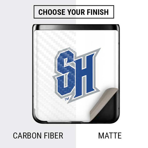 Seton Hall University Pirate Blue Galaxy Z Flip Skin