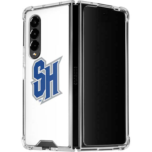 Seton Hall University Pirate Blue Galaxy Z Fold4 5G Clear Case