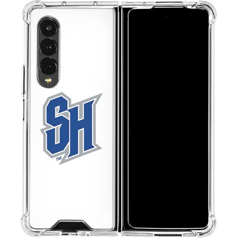 Seton Hall University Pirate Blue Galaxy Z Fold4 5G Clear Case