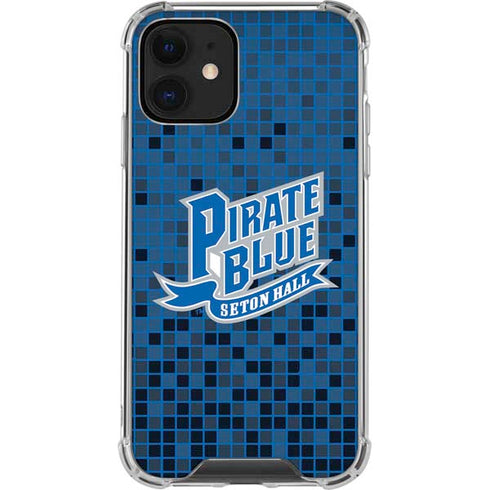 Seton Hall University Pirate Blue iPhone 12 Clear Case