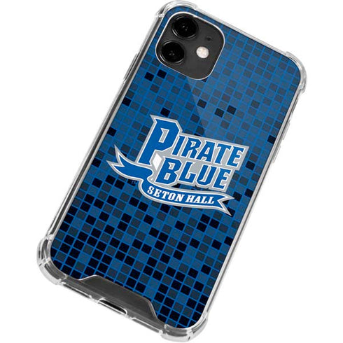 Seton Hall University Pirate Blue iPhone 12 Clear Case