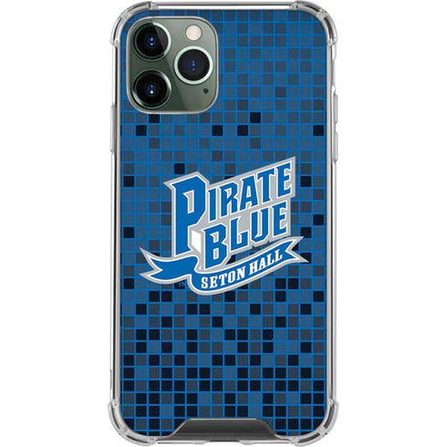 Seton Hall University Pirate Blue iPhone 12 Pro Clear Case