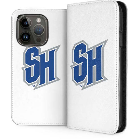 Seton Hall University Pirate Blue iPhone 14 Pro Folio Case