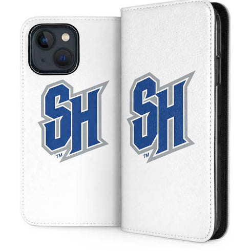 Seton Hall University Pirate Blue iPhone 15 Plus Folio Case