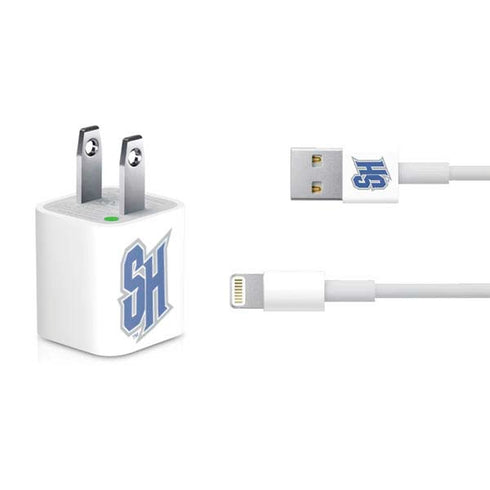 Seton Hall University Pirate Blue iPhone Charger (5W USB) Skin