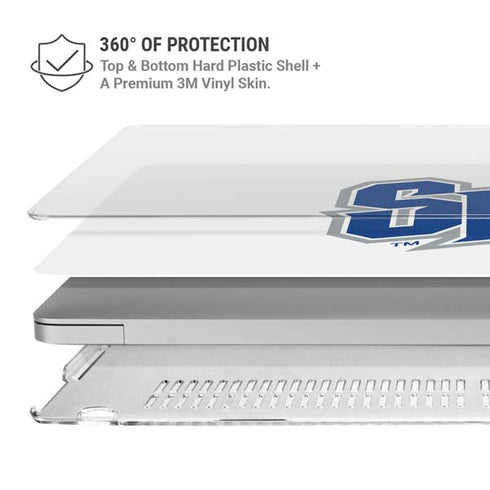 Seton Hall University Pirate Blue MacBook Pro 13in (2020) Case plus Skin