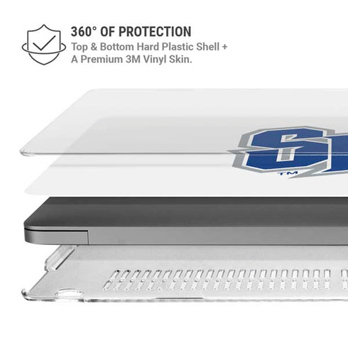 Seton Hall University Pirate Blue MacBook Pro 16in (2021-25) Case plus Skin