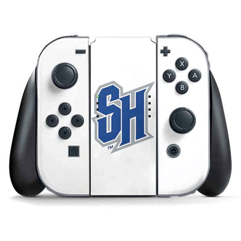 Seton Hall University Pirate Blue Nintendo Switch (2017-2021) Joy-Con Controller Skin