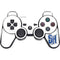 Seton Hall University Pirate Blue PS3 Dual Shock wireless controller Skin