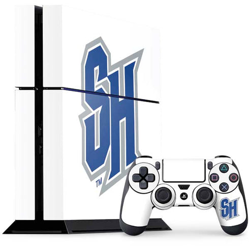 Seton Hall University Pirate Blue PS4 Console and Controller Bundle Skin