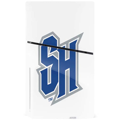 Seton Hall University Pirate Blue PS5 Slim Disk Console Skin