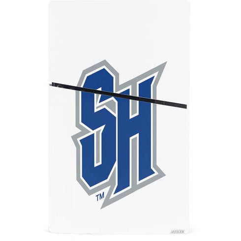 Seton Hall University Pirate Blue PS5 Slim Digital Edition Bundle Skin