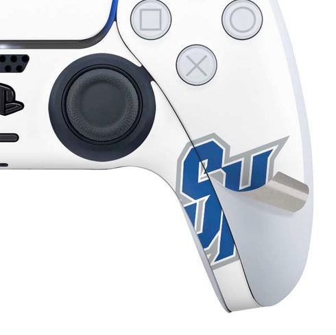 Seton Hall University Pirate Blue PS5 Slim Digital Edition Bundle Skin