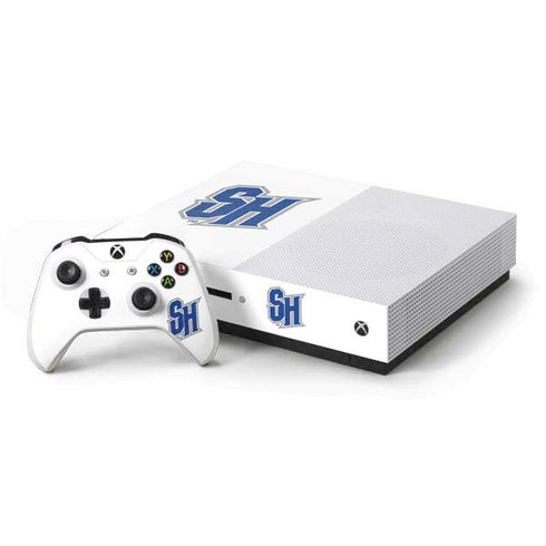Seton Hall University Pirate Blue Xbox One S Console and Controller Bundle Skin