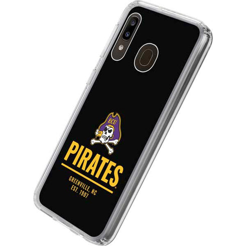 East Carolina University Pirates Greenville NC Galaxy A20 Clear Case