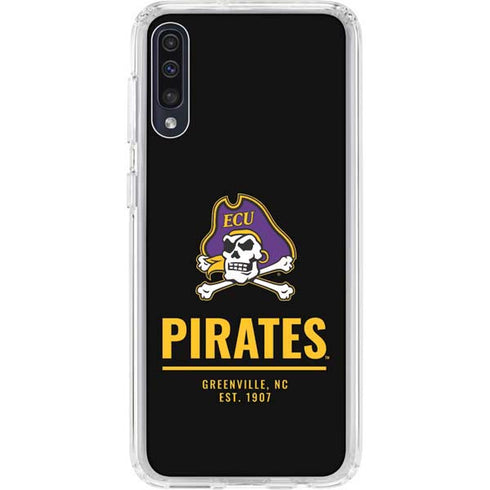 East Carolina University Pirates Greenville NC Galaxy A50 Clear Case