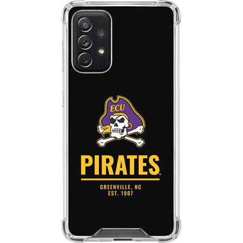 East Carolina University Pirates Greenville NC Galaxy A72 5G Clear Case