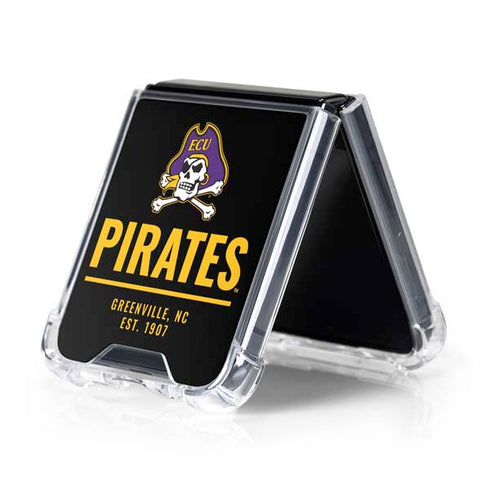 East Carolina University Pirates Greenville NC Galaxy Z Flip5 5G Clear Case