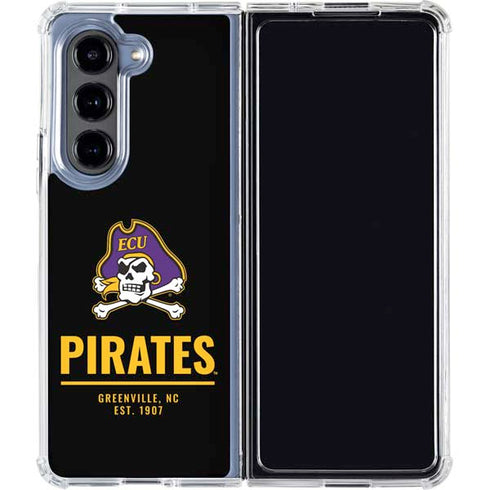 East Carolina University Pirates Greenville NC Galaxy Z Fold5 5G Clear Case