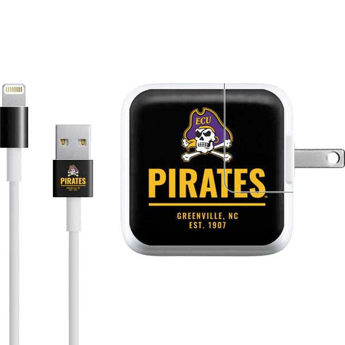 East Carolina University Pirates Greenville NC iPad Charger (10W USB) Skin