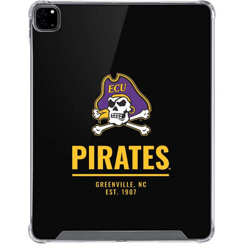 East Carolina University Pirates Greenville NC iPad Pro 12.9in (2020) Clear Case