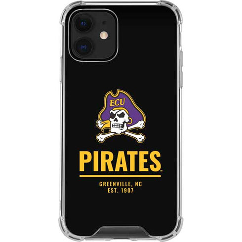 East Carolina University Pirates Greenville NC iPhone 12 Clear Case