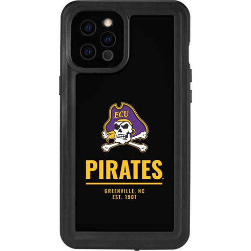 East Carolina University Pirates Greenville NC iPhone 12 Pro Max Waterproof Case