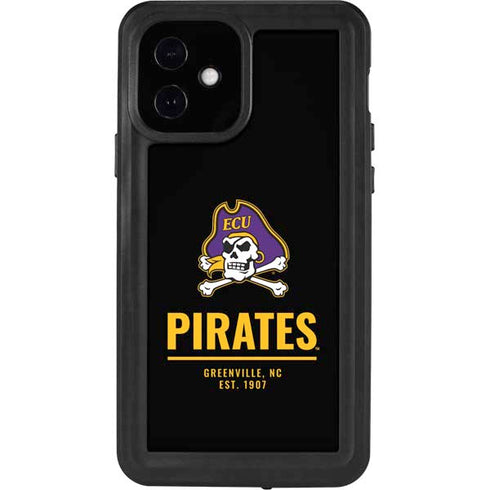 East Carolina University Pirates Greenville NC iPhone 12 Waterproof Case