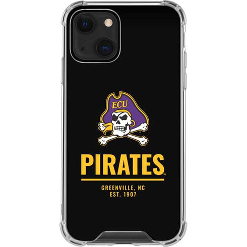 East Carolina University Pirates Greenville NC iPhone 14 Clear Case
