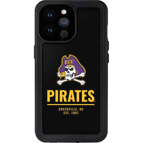 East Carolina University Pirates Greenville NC iPhone 14 Pro Max Waterproof Case