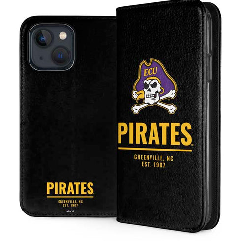 East Carolina University Pirates Greenville NC iPhone 15 Plus Folio Case