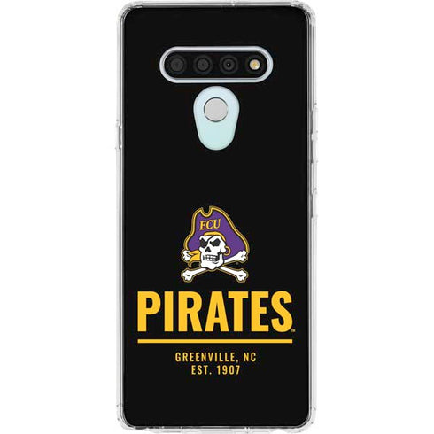 East Carolina University Pirates Greenville NC LG Stylo 6 Clear Case