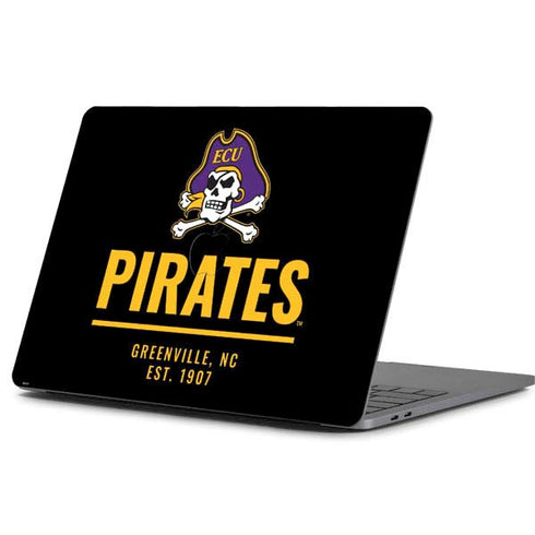 East Carolina University Pirates Greenville NC Apple MacBook Pro 13-inch Skin