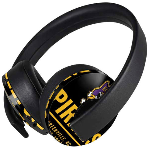 East Carolina University Pirates Greenville NC PlayStation 4 Gold Wireless Headset Skin