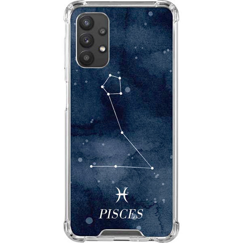 Pisces Constellation Galaxy A32 5G Clear Case