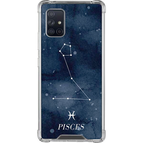 Pisces Constellation Galaxy A71 5G Clear Case
