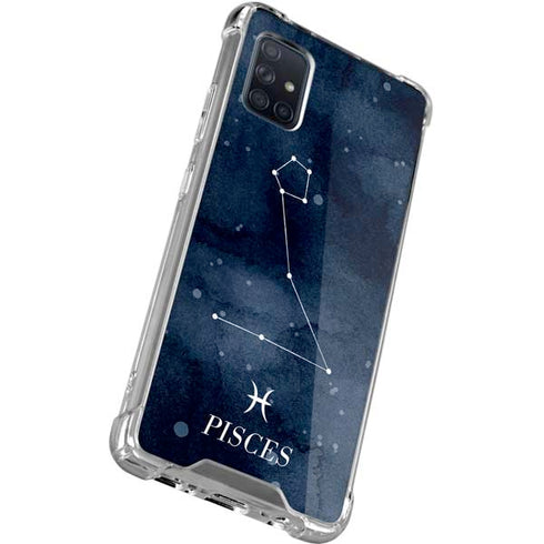 Pisces Constellation Galaxy A71 5G Clear Case