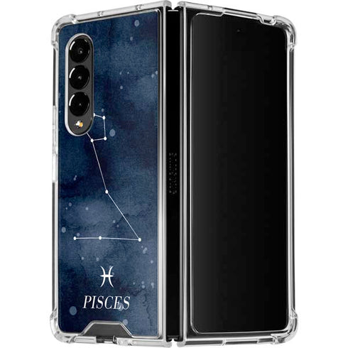 Pisces Constellation Galaxy Z Fold4 5G Clear Case