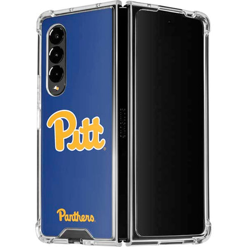University of Pittsburgh Pitt Panthers Galaxy Z Fold4 5G Clear Case