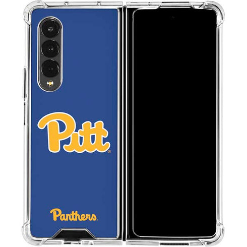 University of Pittsburgh Pitt Panthers Galaxy Z Fold4 5G Clear Case