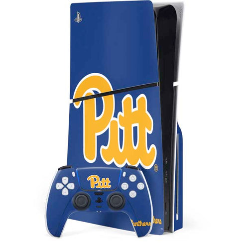 University of Pittsburgh Pitt Panthers PS5 Slim Disk Bundle Skin