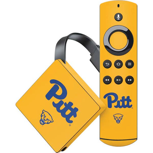 University of Pittsburgh Pitt Panthers Yellow Amazon Fire TV Skin
