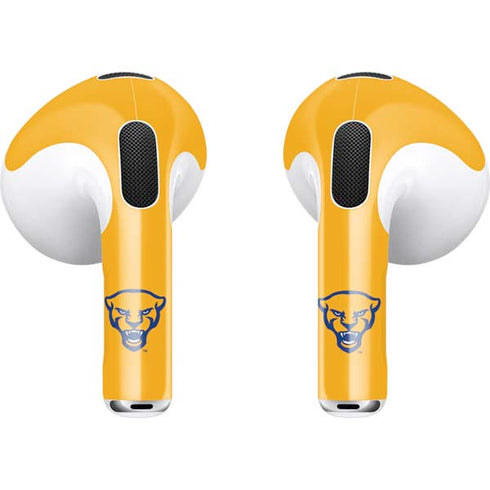 University of Pittsburgh Pitt Panthers Yellow Apple AirPods (3rd Gen 2021) Skin
